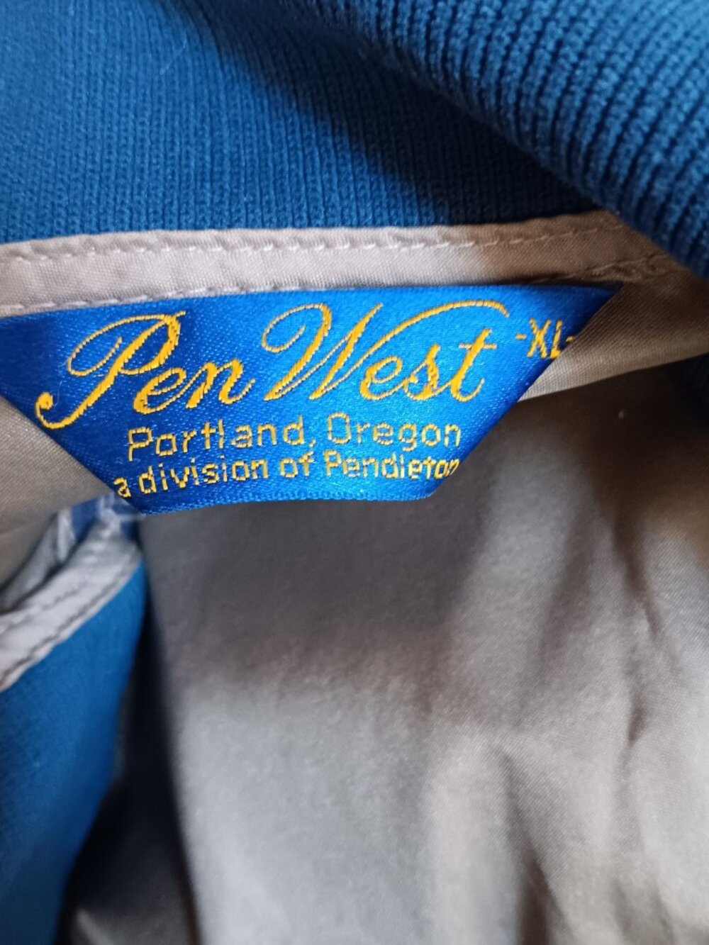 Pendleton Jacket Pen West Vintage XL Portland Oregon Windbreaker 1/2 Zip Mens